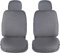 Susy Shop Coprisedili Auto Universali, Anteriori e Posteriori, Compatibilità Universale Montaggio Semplice (Coppia Anteriore, Grigio)