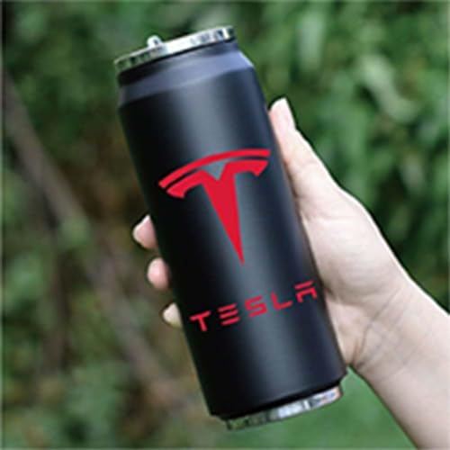 BAUFAS Thermobecher Kaffeebecher, FüR Tesla model3 modelY modelX Auslaufsicherer kaffeebecher Thermosflasche Reisebecher, für den Innen- und Außenbereich