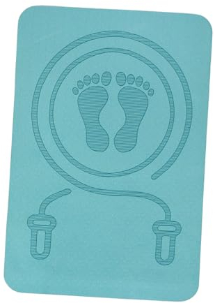Ronyme Springseilmatte, Fitness-Übungsmatte, stoßdämpfender Bodenschutz, Springseil-Pad für Heim-Fitness-Training, Blau