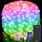 Electight 15M RGBIC Smart Luci di LED con Telecomando, Luci Multicolore LED, IP65 Impermeabile, Sincronizzazione Musicale, per Interni ed Esterni, Feste, Matrimonio, Giardino, Batterie Incluse