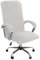 AIMENJOY Office Chair Cover Velvet Computer Chair Cover Stretch Rotating Chair Cover Removable Swivel Slipcover Boss Chair Cover High Back Chair Cover with Arm Covers (White,Medium)