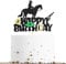 Sotpot 1PC Cowboy Happy Birthday Cake Topper Cowboy Glitter Hat Cowboy Cake Pick for Western Cowboy Theme Birthday Party Cake Decorations Supplies