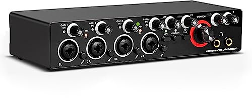 Scheda audio USB esterna per registrazioni professionali in studio e live con alimentazione +48VPhantom