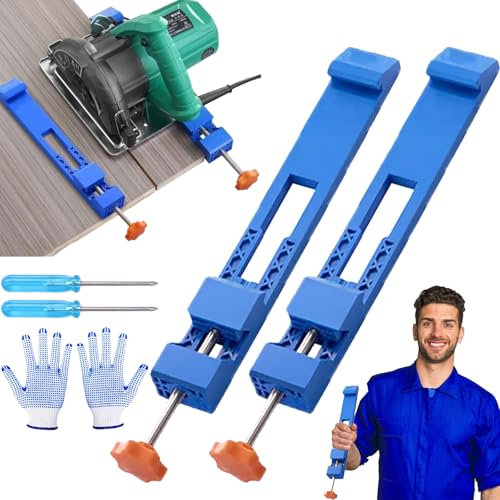 Guida regolabile di base per macchina da taglio, guida per sega circolare, morsetto di fresatura per sega circolare, morsetto guida per sega circolare, per attività di taglio e fresatura di precisione