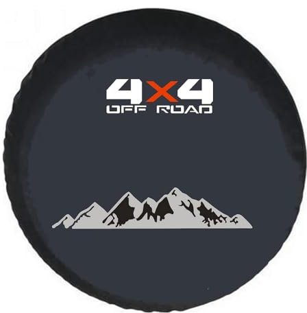 WEQTYSAB Auto Ersatzradabdeckung, für Suzuki Samurai/Sidekick/Splash/Swace/Swift/SX4 S-Cross Anti UV-Reifenschutz Radreifen Ersatzradabdeckungen Dekoration Zubehör,17in (32)