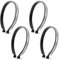 flintronic 4 Stück Fahrrad Hosen Clips, Hosenklammer Fahrrad Hosen Clips, Reflektierende Hosenklammern, Fahrrad Hosen Clips Hosenspangen, Reflektierender Hosenklammer Reflektoren, Grau