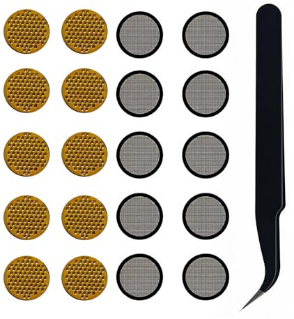 TENNMAK Replacement Dust Proof Filter Mesh for JLab Earbuds,20 Pieces | Compatible with JLab Go Sport+ / Go Air Sport & JLab JBuds Mini/Air Pro/Air ANC/Epic Air Sport ANC Gen 2 & 3/Epic Lab Edition
