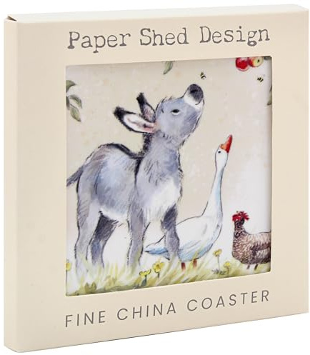 The Leonardo Collection Paper Shed Design Donkey Goose & Hen Coaster | Office, Home & Kitchen, Decorative Home Accessories, Tea & Coffee