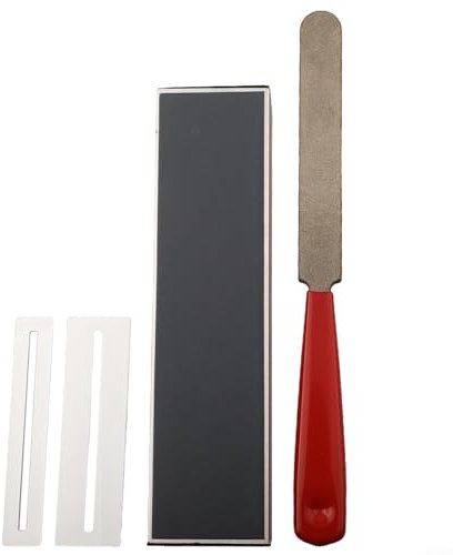 Guitar Care Essentials Bundfeilen-Set aus Edelstahl mit präzisem Nivellierlineal und Griffbrettschutz