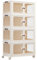 EnHomee Storage Boxes with Lids, 4-Tier 154L 1 Lid Plastic Storage Drawers with Wheels, Storage Drawers, Stackable Storage Boxes,Bathroom Storage, Kitchen Storage & Organisation for Bedroom