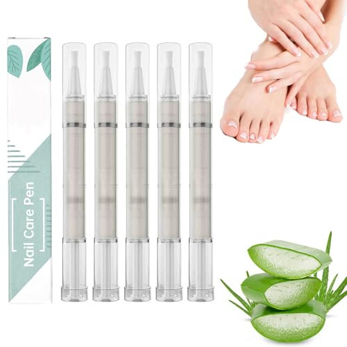 Mullend Nail Care Pen, Mullend Fungal Nail Pen, Mullend Fungus Nail Care Pen, Fungal Nail Treatment for Toenails, Nail Repair Pen, Natural Ingredients Nail Serum for Strengthener Nail (5)