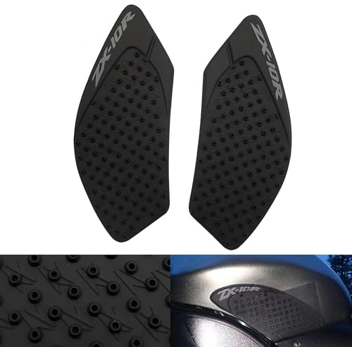 Konerstone Adesivi Antiscivolo per Serbatoio Carburante, Protezioni per Ginocchia, Cuscinetti Laterali per Aderenza per Kawasaki Ninja ZX10R ZX-10R 2008 2009 2010 Accessori Moto Nero 08 09 10