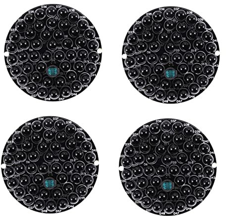 Janasiba Lot de 4 platines LED infrarouges 940 Nm - 48 LED infrarouges invisibles en cas d'absence d'exposition