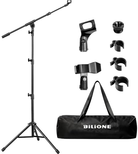 BILIONE Tripod Boom Sheet Microphone Stand(Floor-standing)