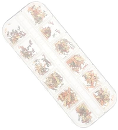 Beaupretty 1 Schachtel Teiliges Zodiac Nail Art Charms aus Langlebigem Kupfer Elegante Buchstaben nageldekorationen für DIY Maniküre Kompakte Metallverzierungen Geeignet für Persönliche und