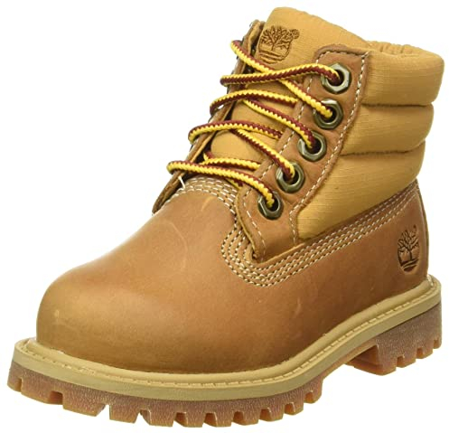 Timberland 6 Inch Quilt (Toddler) Stivali Unisex - Bambini, Marrone (Wheat Full Grain),30 EU