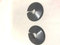 x2 Talon Anthracite Grey Pipe Covers for 15mm Pipe