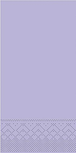 Mank Servietten aus Tissue 33 x 33 cm | 1/8 Falz Serviette | Premium Einweg-Serviette | saugstark | Uni | Basic | 100 Stück| (Lila, 33 x 33 cm)