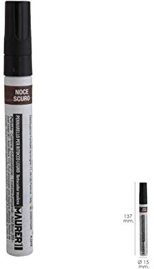 MAURER 2342805 Rotulador Profesional Retoque Madera Color Nogal Oscuro, Multicolor