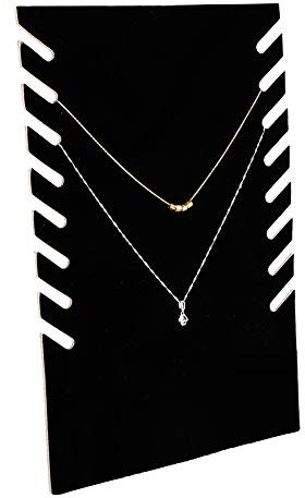 DeWin Affichage du Buste, Cintre de Bijoux Collier en Flanelle Pendentif Chaîne Bijoux Buste Présentoirs Cintre Support
