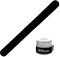 ZRZ Protector Pala de Padel Transparente Rugoso Pack de Protectores + Overgrip Wilson Pro - Cinta Protectora Funda Pala de Padel Multigranulada Silicona Resistente (1 Negro + Over Blanco)