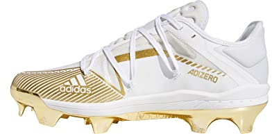 adidas Afterburner 7 Gold EG7611 White-Gold Men's Baseball Cleats 10 US