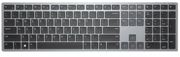 Dell Clavier Pro Plus KB700 – sans Fil, AZERTY Français, Bluetooth 5.0 + 2,4 GHz, 12 Touches Programmables, Pavé Numérique, Clavier Silencieux, Autonomie 36 Mois, Gris Titan