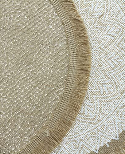 FRANK FLECHTWAREN Platzmatte Mandala im 2er Set ca. Ø 40 cm