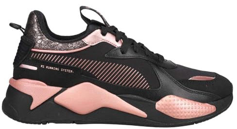PUMA Da Donna Rs-X Nero Rose Lace Up Sneakers Scarpe Casual - Nero, Nero , 37 EU