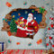 KAIRNE Pegatinas Navideñas para Decoración,Pegatinas de Navidad Ventana,3D Santa Claus Vinilos Decorativos,Decoración de Navidad Ventana,Adhesivos Pared Puerta Escaparate Ventana Navidad Decoración