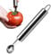 Entkerner Entferner für Tomaten - Detorsolo Tomate und Erdbeere - Werkzeug zum Entfernen des Stiels der Früchte in der Küche, Entfernen des Blattstiels aus Stahl