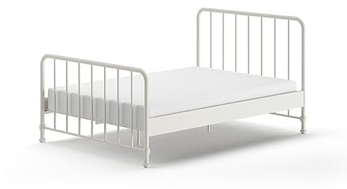 Vipack Bronxx Bett, Weiß, matt, 140 x 200 cm