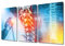 X Ray Moderne Kunstdrucke für Wanddekoration, Arzt überprüfen und diagnostizieren Sie die menschliche Wirbelsäule, gerahmte Wandkunst, Poster und Drucke, 3 Paneele, medizinische Gemälde, Giclée-Druck,
