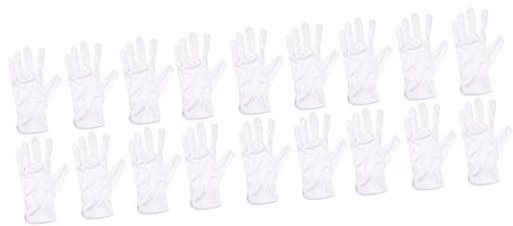 DOITOOL 30 Paar Baumwoll-handschuhe Warme Arbeitshandschuhe Guantes Desechables Handschuhe Zum Umgang Mit Kunst Laborhandschuhe Anti-handschuhe Spa Fräulein Weiß Feuchtigkeitsspendend