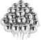 Palloncini Argento Metallizzati,50 Pezzi 12 Pollici Argento Metallizzati Opaco Cromati In Lattice ad Elio per Feste di Compleanno Atrimonio Laurea Addio Nubilato Anniversario Decorazioni