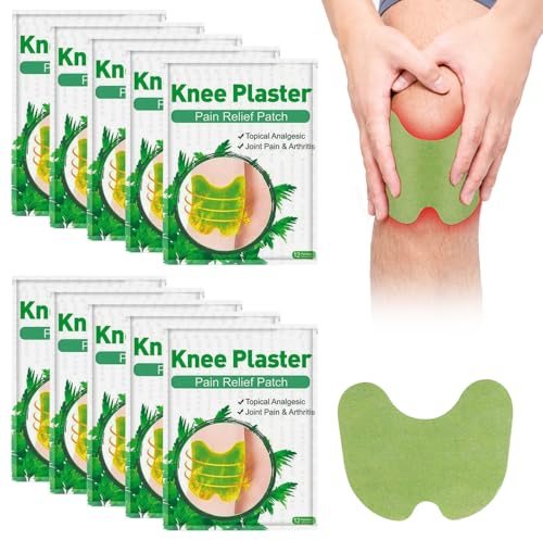 Mineup Pain Relief Patch Knie, 120 Stück Schmerzlinderungspflaster, Schmerzlinderung Patch, Knie Schmerzlinderungs Patch, Arthritis Schmerzlinderung Patch für Knie Rücken Nacken