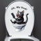 Nouiroy Autocollant fantaisie chat noir sur les toilettes pour smartphone – Décoration d'intérieur humoristique, facile à appliquer, finition semi-brillante, décoration de salle de bain chat (chat