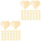 Alipis 2sets Acrylic Beverage Label Convenient Wine Markers Water Bottle Identifier Cocktail Glasses Coffee Cups Identifiers Reusable Wine Charms Coffee Mugs Drink Favors Golden 50pcs*2