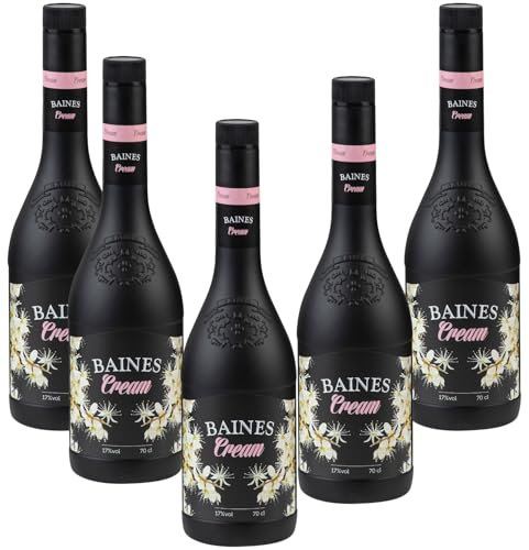 Baines Cream - Licor de Crema con Pacharán Navarro, Pack 6 Botellas (70cl)
