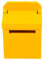 SOIMISS Model Postbox Yellow Cute Decorative Dollhouse Postbox Mini Tiny Mailbox Small Mailbox Mailboxes Fairy House Mailbox Decoration Wall Mounted Mailbox Wooden