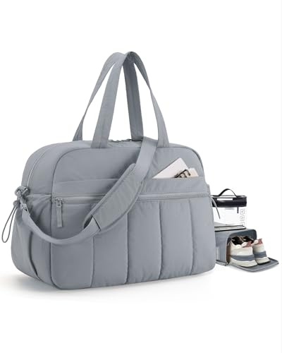 BAGSMART Reisetasche Damen, 38L Sporttasche mit Nassfach | kulturbeutel und Schuhbeutel, leichte Weekender-Reisetasche zum Mitnehmen, Wasserabweisend