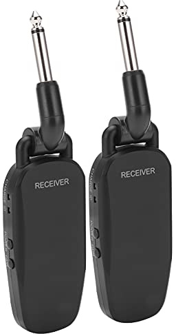 CHICIRIS per Chitarra Wireless, Trasmettitore Audio Digitale con Cavo Integrato, Connessione Stabile a 2,4 GHz per Basso Elettrico e Violino