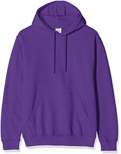 AWDis Men's College Hoodie, Purple, Medium