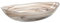 Leonardo Alabastro Glas-Schale, ovaler Design Teller aus Glas, handgefertigte Deko-Schale in beige, 6,5 x 22 x 15 cm (HxBxT), 031218