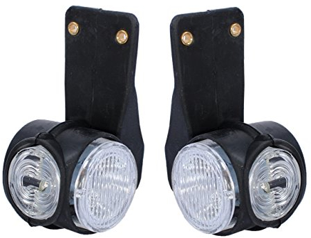 2x LED Positionsleuchten Begrenzungsleuchten Gelb Rot Weiß Neu Seitenmarkierungsleuchten LKW Anhänger 24V