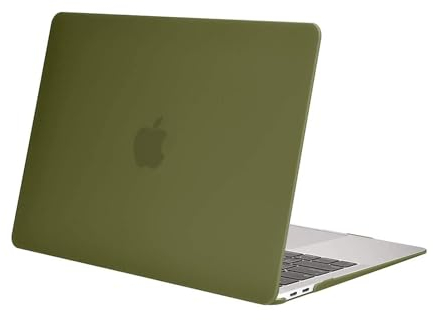 MOSISO Compatible with MacBook Air 13 inch Case M1 A2337 A2179 A1932, Protective Hard Shell Cover Compatible for MacBook Air M1 Case 13.3 inch 2021 2020 2019 2018 Retina Touch ID, Capulet Olive