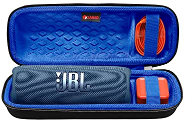 XANAD Porter Étui pour JBL Flip 6 Flip 5 Flip 4 Enceinte Bluetooth Portable Robuste (Bleu)