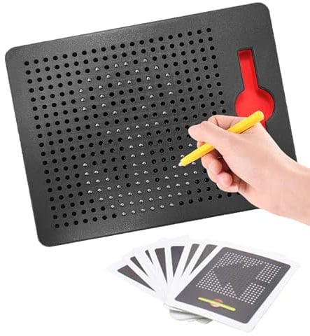 Fiyuer Magnetische Zeichentafel, Magnettafel Kinder mit Stift, Magnet Spiel Magnetspiel für Kinder, Zaubertafel Kinder Magnetische Zeichenbrett, zum Mitnehmen, für die Stressfreie Autofahrt