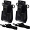 DECARETA 2 Stück Multifunktions-Tasche Funkgerät Tasche Nylon Pouch Case Schwarz Funktasche Holder mit Verstellbarem Riemen for GPS Phone Handy Two Way Radio Walkie Talkie Funkgerät