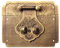 iplusmile Pur Cuivre Carré Boîte en Bois Bascule Loquet Rétro Décoratif Serrure Verrouiller avec Des Vis pour Valise Coffre Tronc Loquet Fermoir Boîte à Bijoux